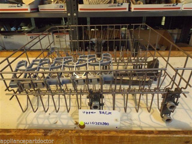 WHIRLPOOL DISHWASHER W10350380 UPPER RACK USED PART *SEE NOTE* WHIRLPOOL DISHWASHER W10350380 UPPER RACK USED PART *SEE NOTE*